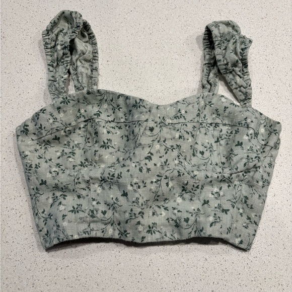 Reformation Clyde Linen Tank, 100% Linen, Size 0 - Picture 2 of 8